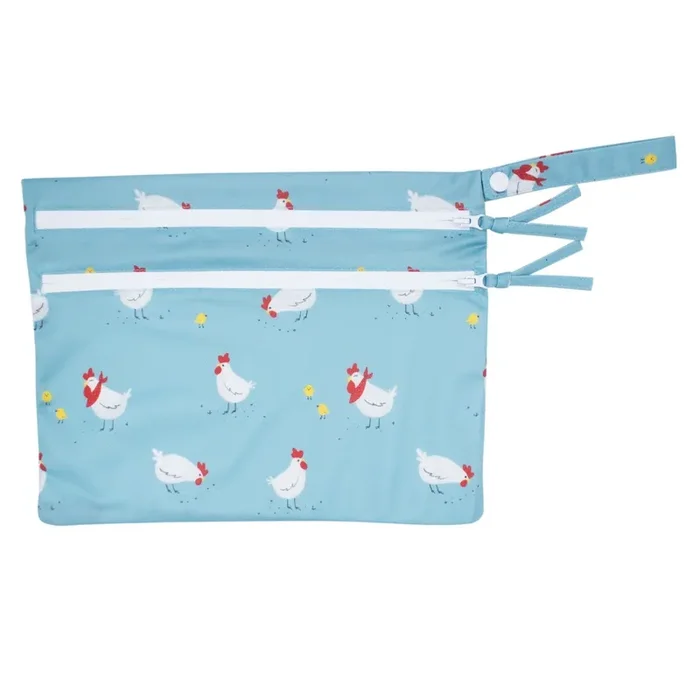 Little Chickies – Waterproof Wet Bag (for Mealtime, On-the-go, And More!)