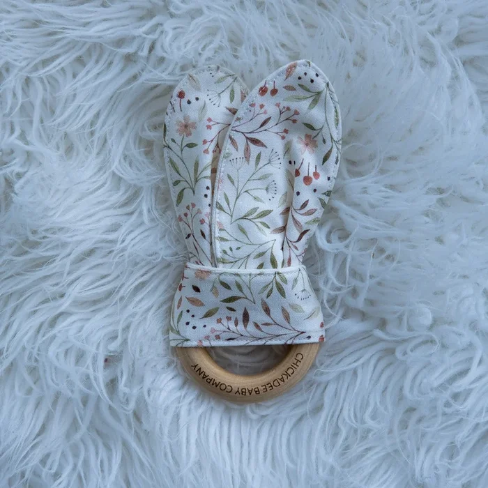 Little Flora in Cream Teething Ring