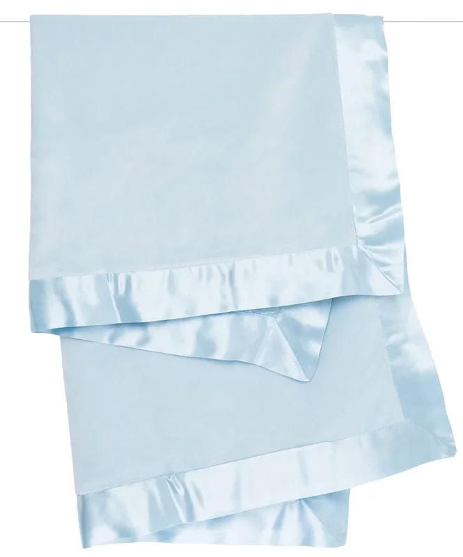 Little Giraffe Velvet Deluxe Baby Blanket – Blue