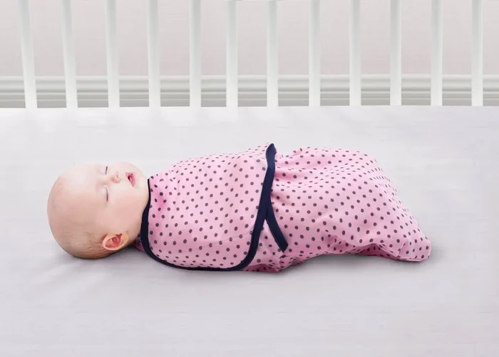 Little Lambs Adjustable Swaddle Wrap – Size Large, Fits Babies 3-6 Months/14-18 lbs.
