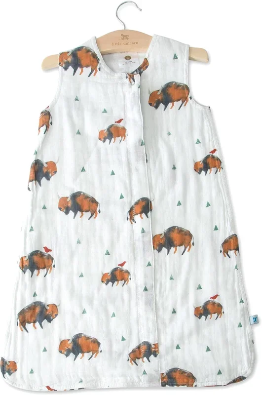 Little Unicorn Cotton Muslin Sleep Bag, Small – Bison