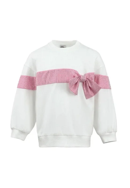 Lola + Boys Crystal Bow Sweater