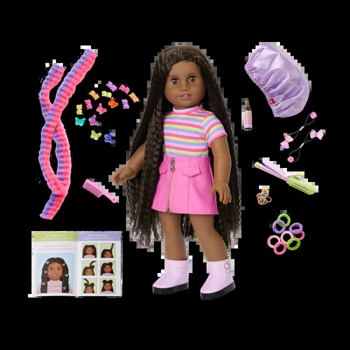 Long Hair Looks™ by Truly Me™ 18-inch Doll #135 & hair accessories