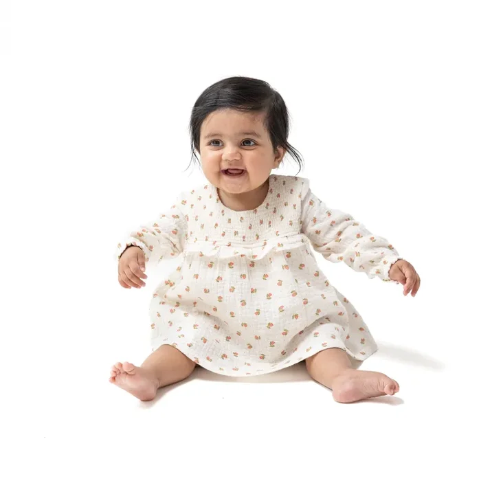 Long Sleeve Smocked Ruffle Bubble With Skirt *pre- Order – This Item Will Not Ship Until After 9.2 And Will Ship Separately From Other Items In Your Order.
