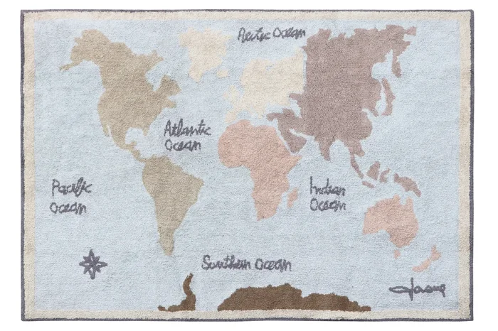 Lorena Canals Washable Rug – Vintage Map