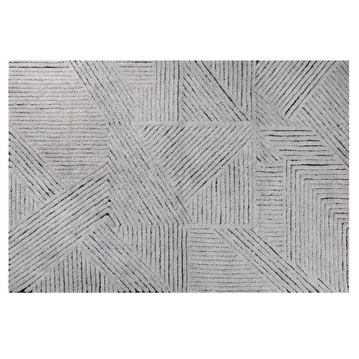 Lorena Canals Washable Rug Black Chia