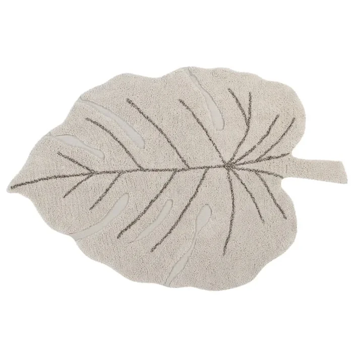 Lorena Canals Washable Rug Monstera Natural