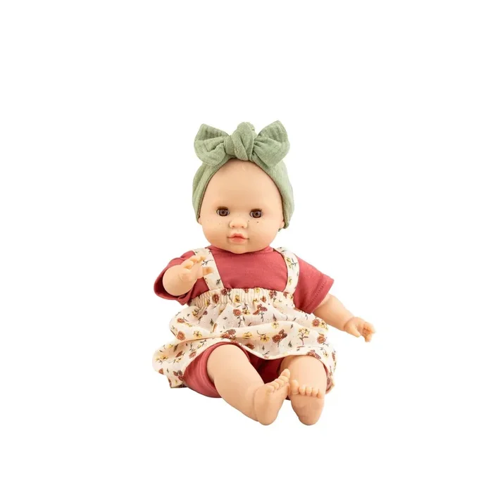 Los Manus doll – Julia floral dress-overalls – Paola Reina