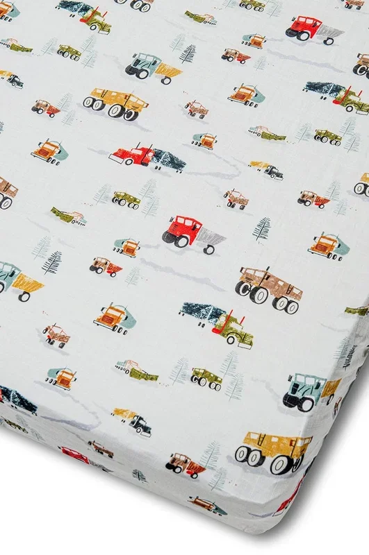 Loulou Lollipop Fitted Crib Sheet – Happy Trucks