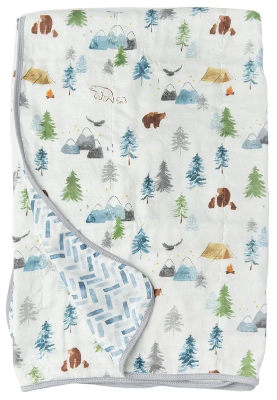 Loulou Lollipop Muslin Quilt Blanket – Adventure Begins