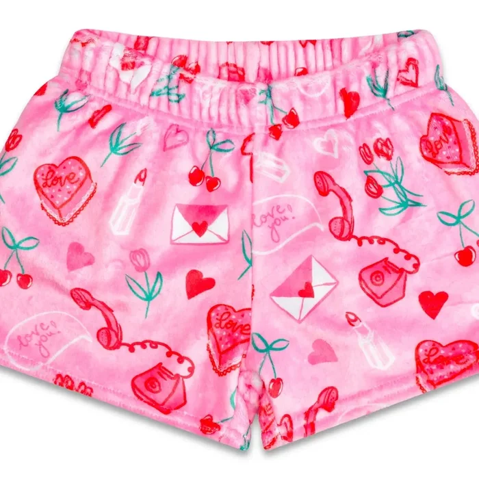 Love Doodles Plush Shorts