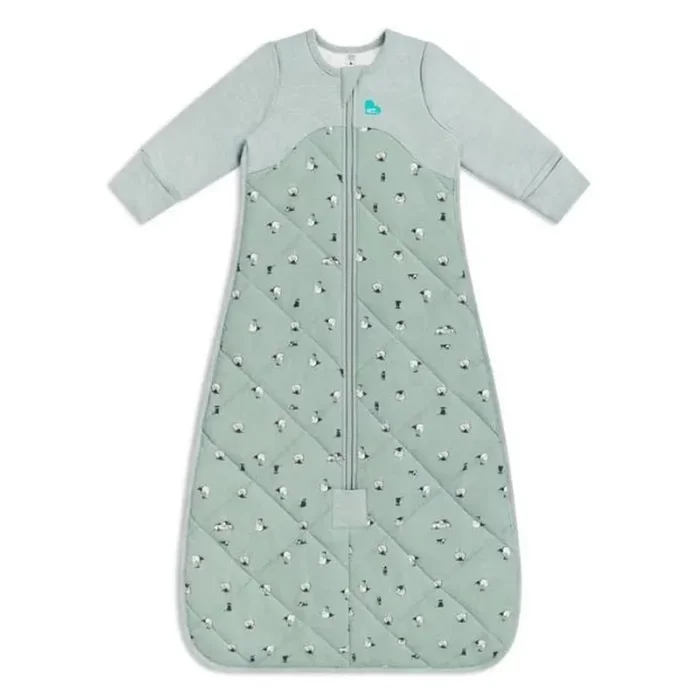 Love To Dream Organic Cotton Sleep Bag With Merino Wool 2.5 Tog Olive – Lamb’s Best Friend
