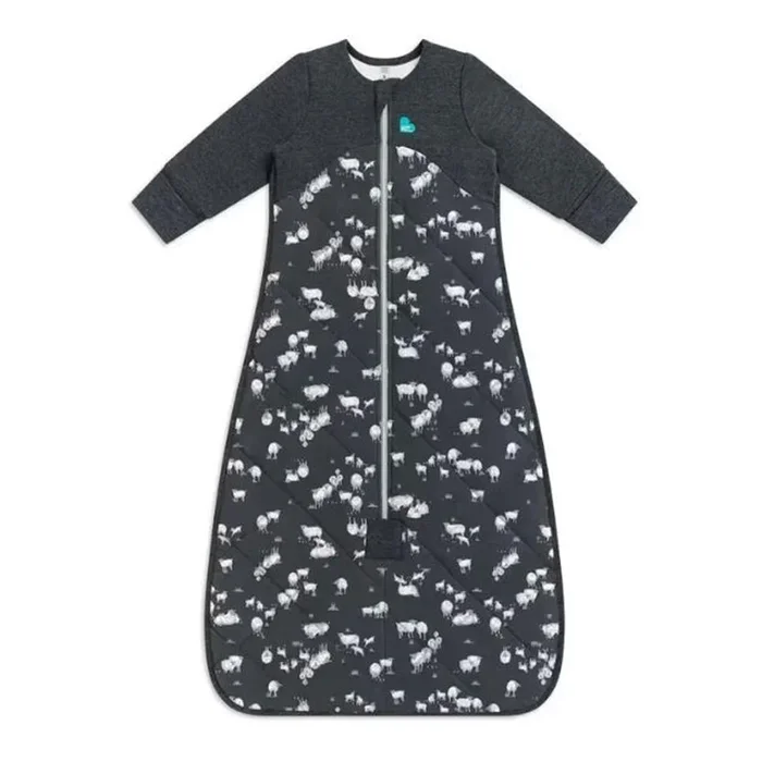 Love To Dream Organic Cotton Sleep Bag With Merino Wool 3.5 Tog Charcoal – Sheep Life