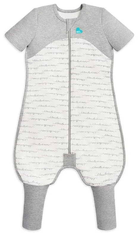 Love To Dream Short Sleeve Sleep Suit Organic Cotton Mild, 6-12 M – Dreamer White