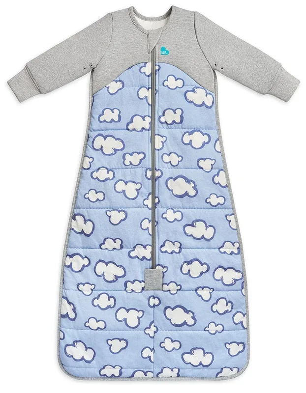 Love To Dream Sleep Bag Quilted Cotton 2.5 TOG, 6-18 M – Daydream Dusty Blue