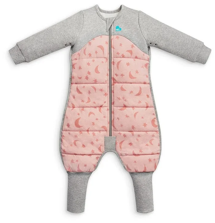 Love To Dream Sleep Suit Quilted Cotton 2.5 TOG, 6-12 M – Moonlight Dusty Pink
