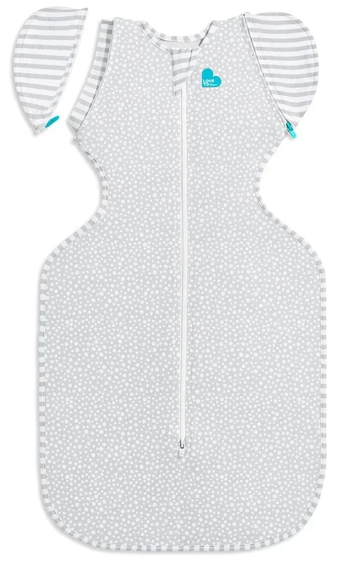 Love To Dream Swaddle UP Transition Bag Bamboo Original 1.0 TOG, Medium – Grey Dot