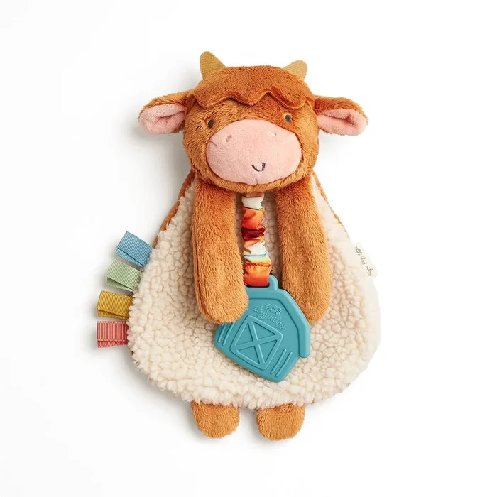 Lovey Plush and Teether Toy | Highland Cow