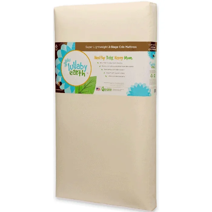 Lullaby Earth Super Lightweight 2 in 1 Crib Mattress – LE14