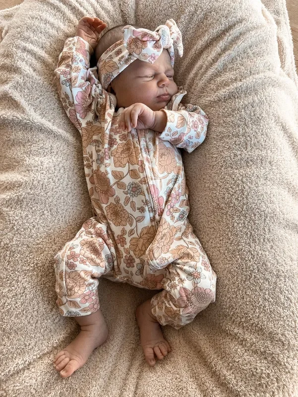 Luna + Luca Floral Jumpsuit + Bow