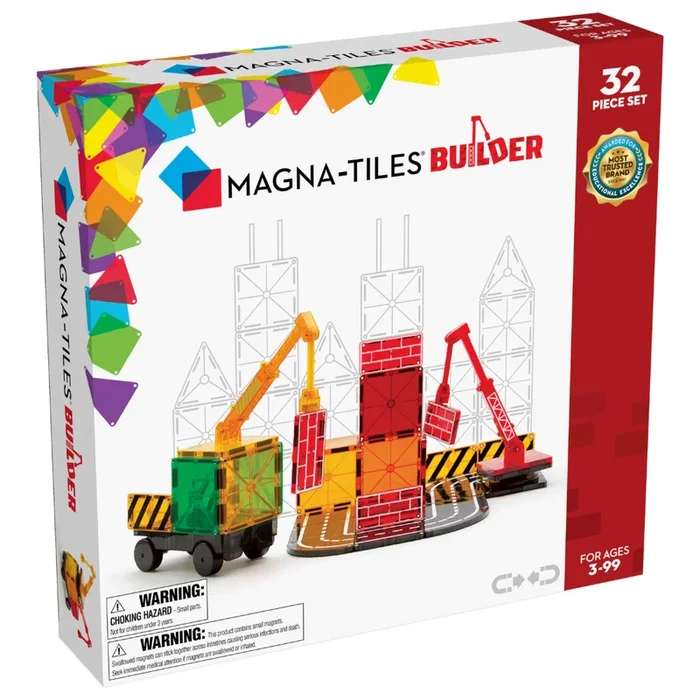 Magna-Tiles Builder | 32 Piece Set