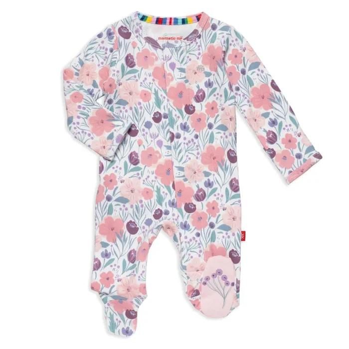 Magnetic Organic Cotton Footie | Whistledon
