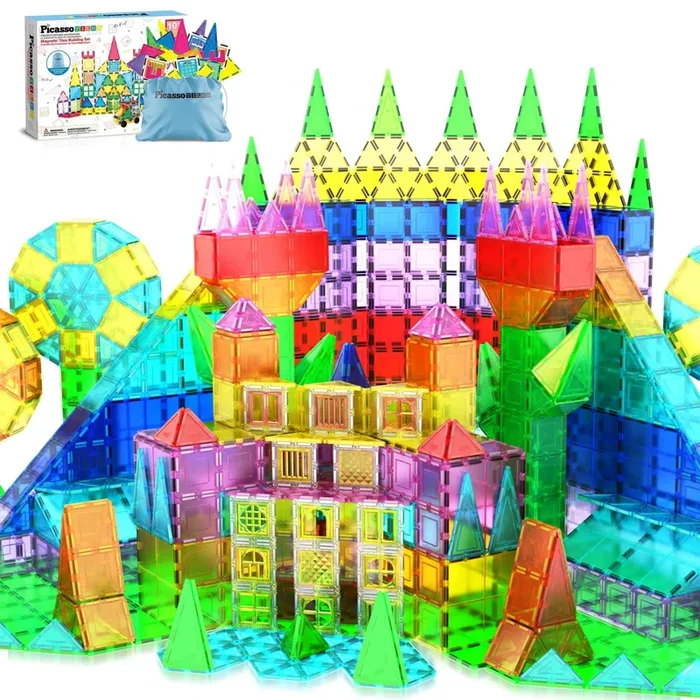 Magnetic Tile Building Set – 101 Pieces