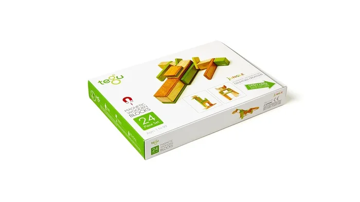 Magnetic Wooden Blocks 24 Piece Set