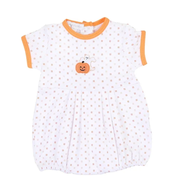 Magnolia Baby My Little Boo Embroidered Boys Bubble