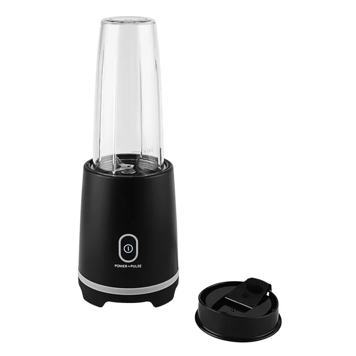 Mainstays Black Single-Serve Blender with Travel Lid, 16 oz