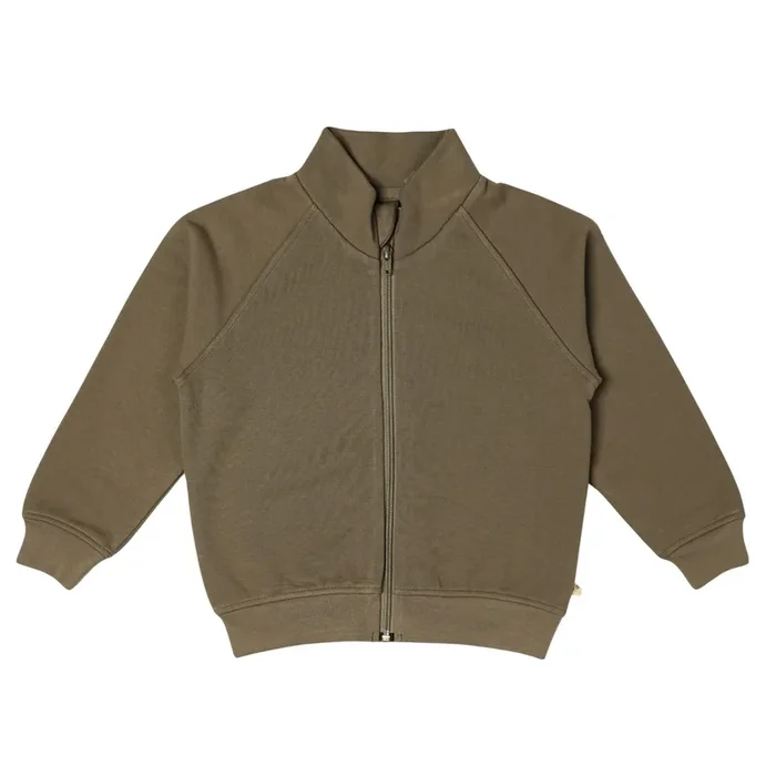 Makemake Organics – Fleece Zipper Jacket – Olive