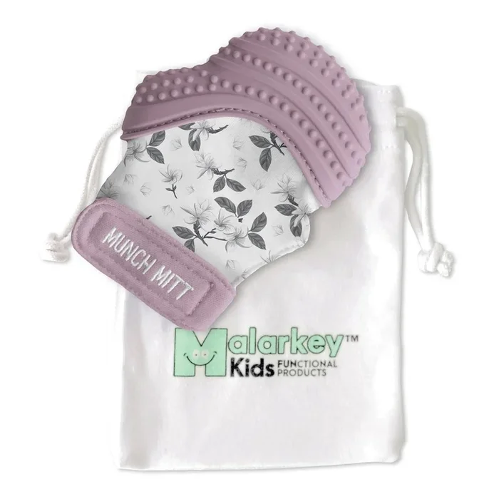 Malarkey Kids Munch Mitt Teething Mitt – Lilac Bloom