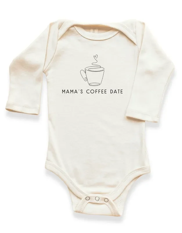 Mama’s Coffee Date Organic Bodysuit Long Sleeve