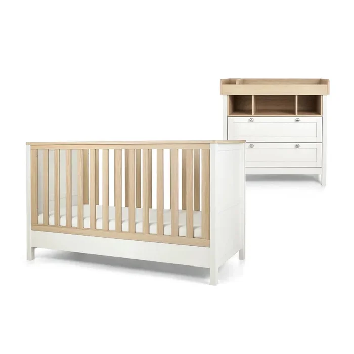 Mamas & Papas Harwell Cot + Mattress + Dresser