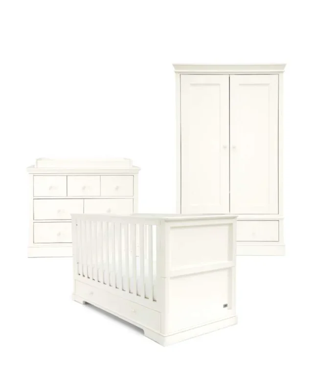 Mamas & Papas Oxford 3pc Furniture Set – Pure White