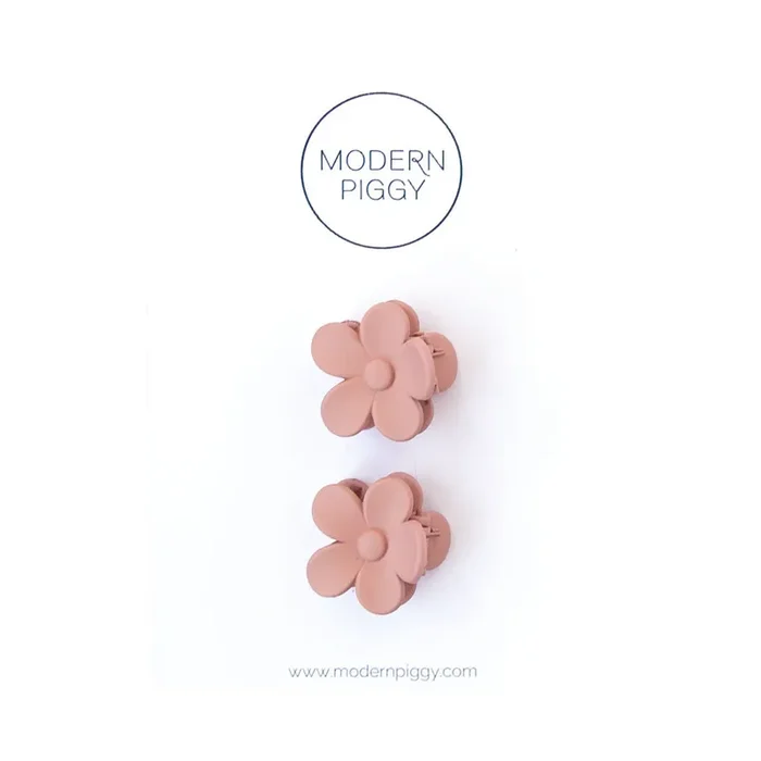 Mauve | Mini Bloom Claw Clip Set