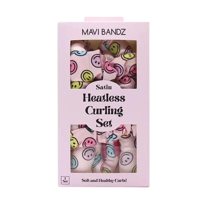 Mavi Bandz Satin Heatless Curling Set | Smiley