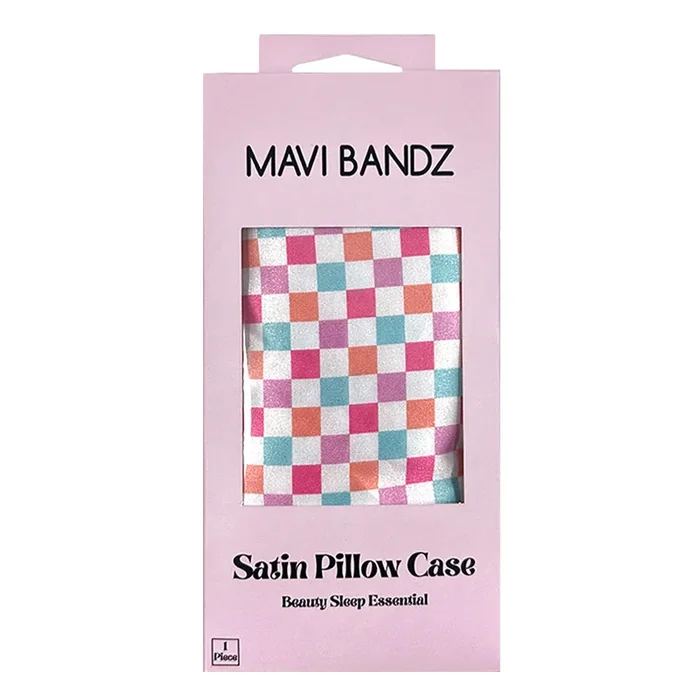 Mavi Bandz Satin Pillow Case | Checkered