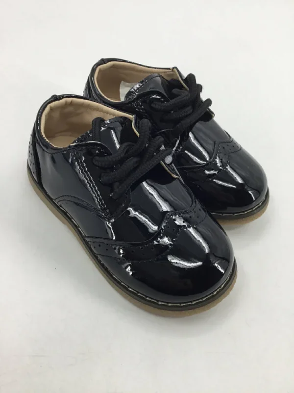 Meckior Child Size 8 Toddler Black Dress Shoes