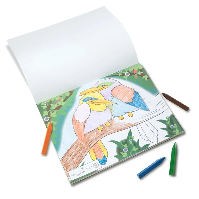 Melissa & Doug ABC – 123 Dot-to-Dot Coloring Pad Wild Animals