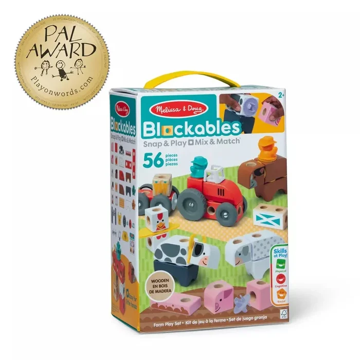 Melissa & Doug Blockables Farm Set