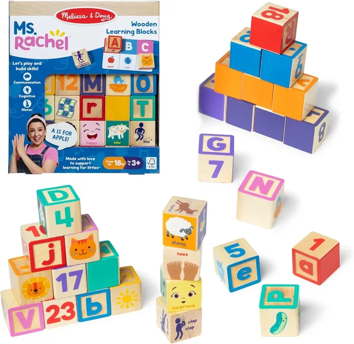 Melissa & Doug Ms. Rachel Learning Blocks and Game