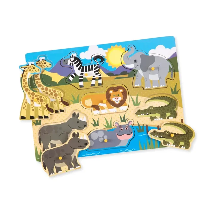 Melissa & Doug Peg Puzzle | Safari