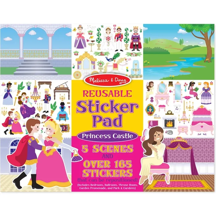 Melissa & Doug Reusable Sticker Pad | Princess Castle