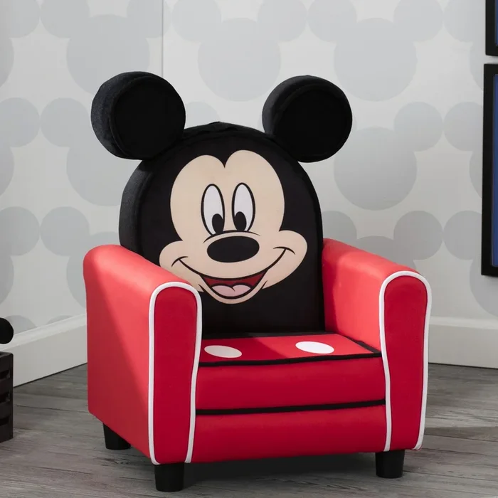 Mickey Mouse Figural Upholstered Kids Chair