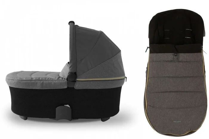 Micralite SmartFold Bassinet & Footmuff Accessory Bundle – Carbon