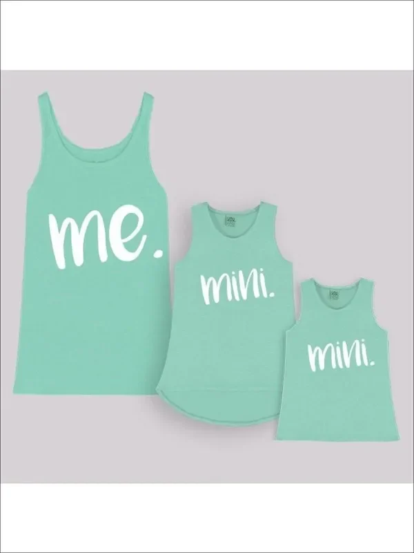 Mint “Me and Mini ” Tops for Mom and Daughter