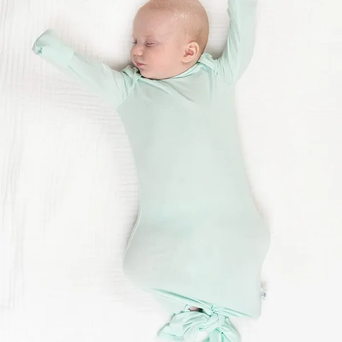 Mint Knotted Gown 3-6 Months