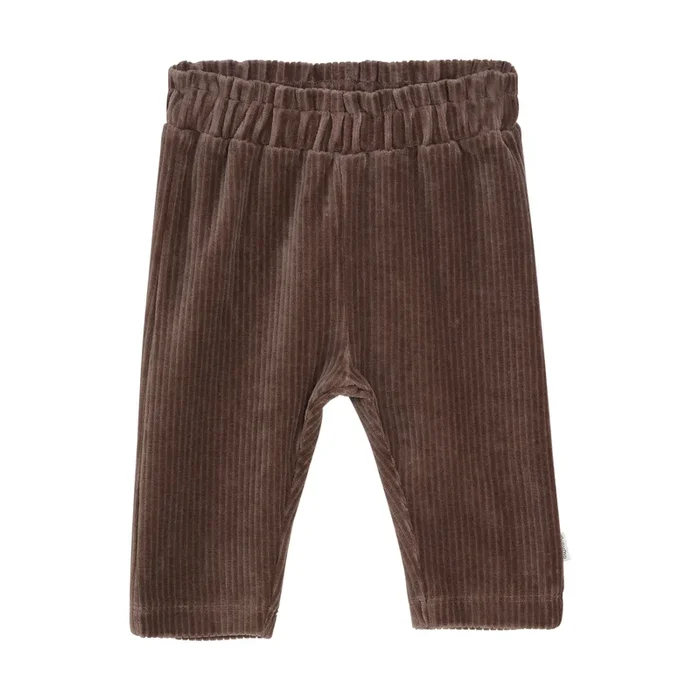 Minymo – Velour Corduroy Pants – Dark Chocolate