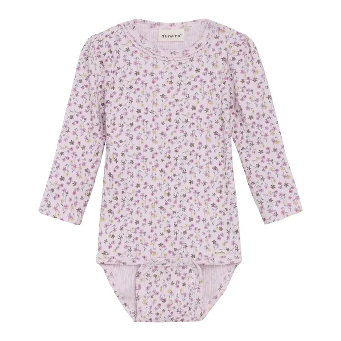 Minymo Long-Sleeve Rib Bodysuit – Tender Touch